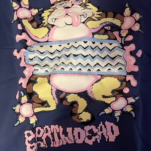 Brain dead cat crewneck